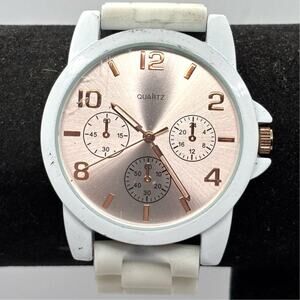 White Retro Men's Watch